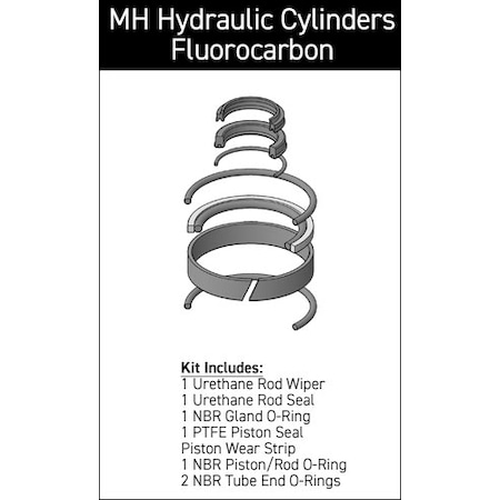 Sheffer - After Market Parts Hydraulic Cylinder Repair Kit- SK-I-U-10-1.000x1.500 757-01-0150-0100
